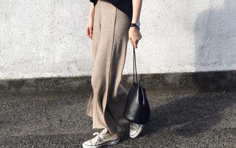 GUからも登場！　ニットパンツでトレンドコーデ♪