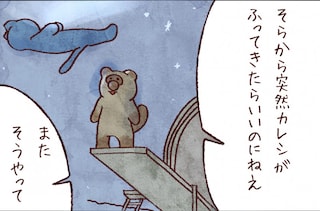 【たんたんたぬこ　26日目】そらから