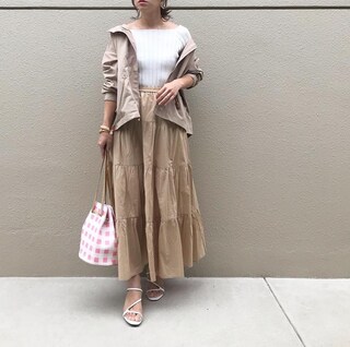 大人かわいい着こなしが叶う！　カラバリ豊富なGUのティアードスカート