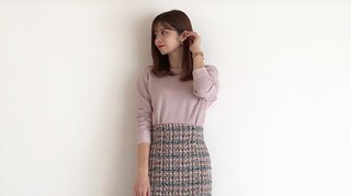 こなれ感をまとえる！　ユニクロのワッフルクルーネックTの春色が可愛い