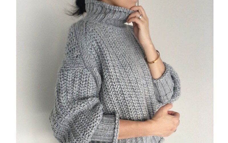 ざっくり質感がかわいい! H&Mのチャンキーニットが大人気