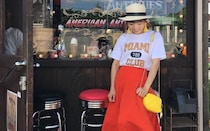 カジュアルすぎない！　GUグラフィックTで作る大人休日コーデ