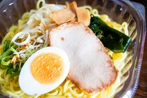 セブンの「炊出しはまぐりスープ冷し塩ラーメン」はすっきり美味でした