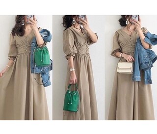 細見えが叶う！ 大人かわいいfifthのウエストギャザーワンピース