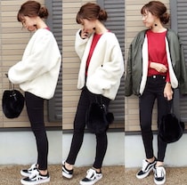 SNSで人気急上昇中！　Kastaneのボアブルゾンであったか冬支度