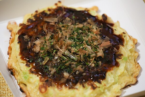 えび&いかがたっぷり!ファミマの冷凍お好み焼に大満足!