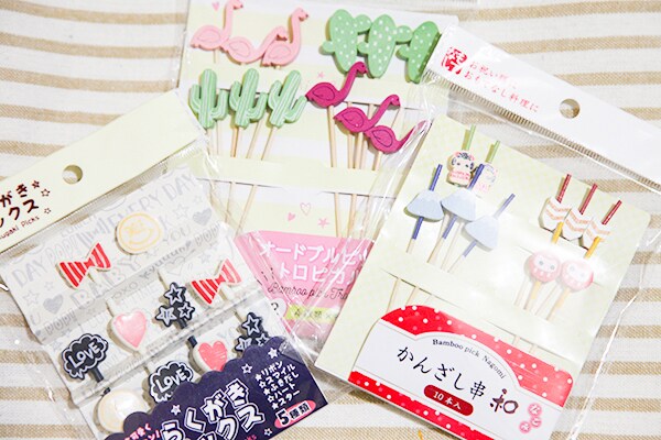 これ100円でいいの!? セリアの「おかずピック」が超ラブリー♪