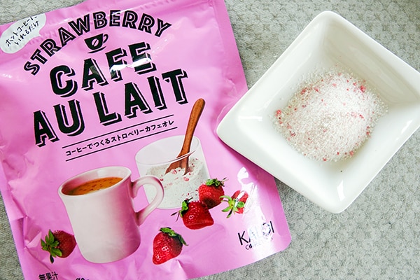乾燥いちご入り！カルディのストロベリーカフェオレが楽しい！