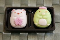“しろくま”と“ぺんぎん？”がお花見!? すみっコぐらしの超かわ和菓子