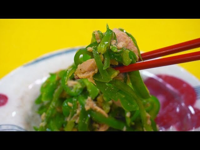 【動画】ツナ缶とごま油、オイスターソースで作る無限ピーマン