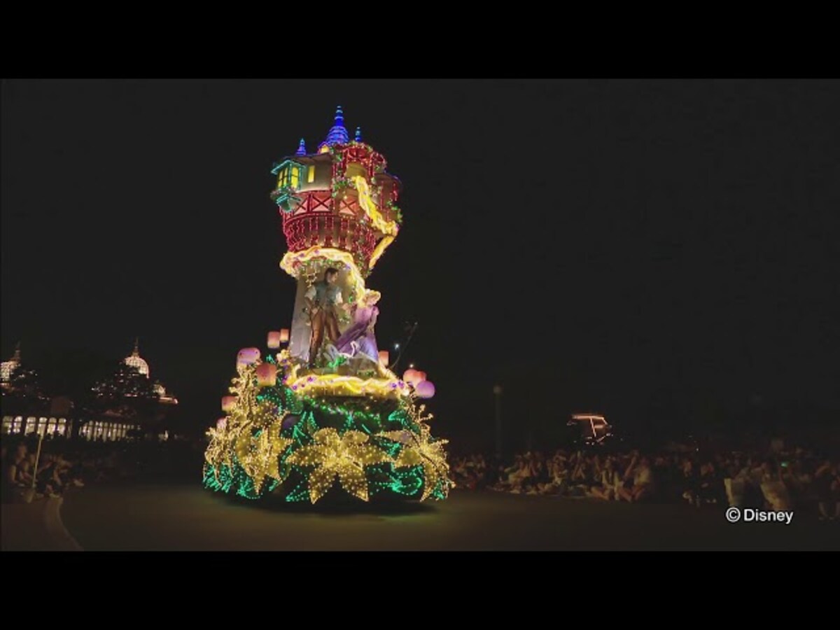 【動画】いつもは見えない画角も！公式で見るエレクトリカルパレード