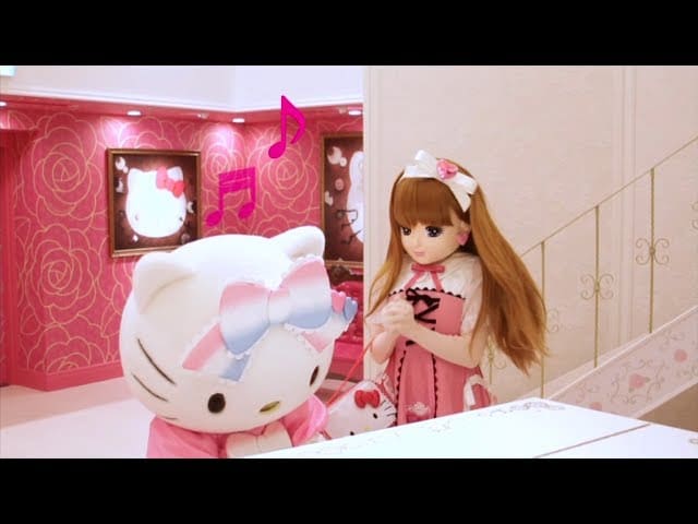 【動画】キティちゃんの家に遊びに行くリカちゃん!クイズもあるよ