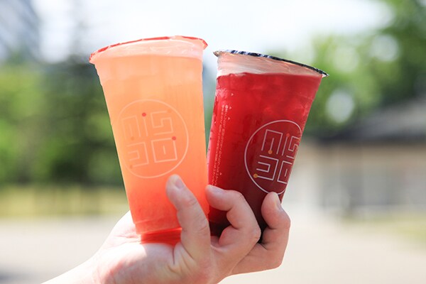 やっと買えた!!ミスド×HOPECHAのコラボドリンクは爽やか美味!