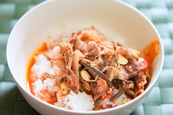 80秒で完成！ファミマのレンチン「ユッケジャン」にどハマり中