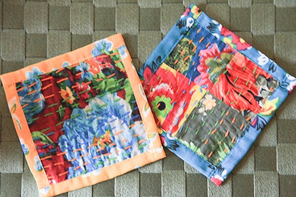 カルディでアジアン雑貨！パッチワークのハンドメイドコースターがかわいすぎ！