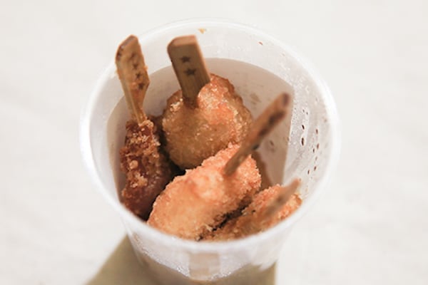 何度づけでもOK!ローソンのホットスナックで「串カツ田中」を発見!!