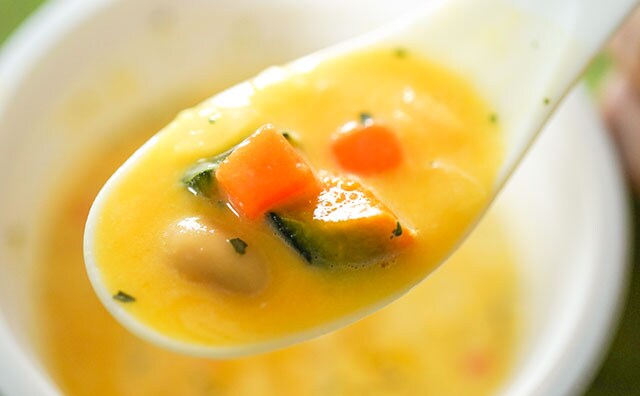 カラダの中からぽかぽか!セブンのスープが甘くておいしい~!