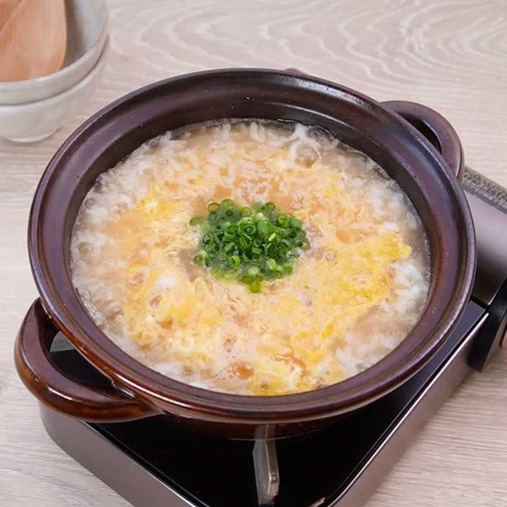 最後まで美味しくいただく♪シメ雑炊