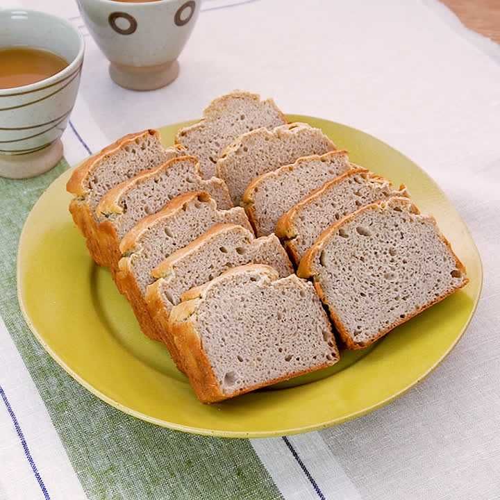 もちもち食感♪そば粉パン