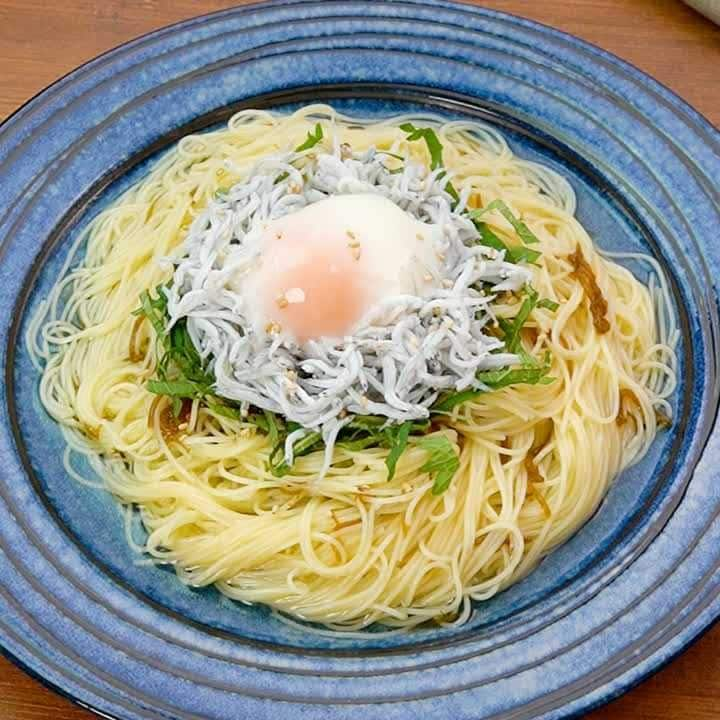 夏に食べたい！もずくとしらすのあっさりパスタ