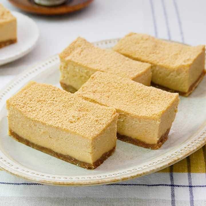 優しい味わい♪レンジきな粉チーズケーキ