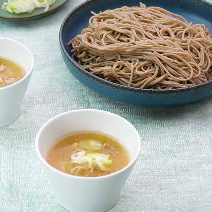 ほっこりする味♪味噌だれで食べるつけそば