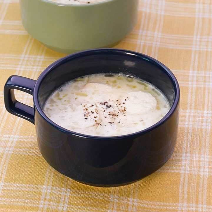 やさしい味わい♪お麩とツナのふわとろミルクスープ