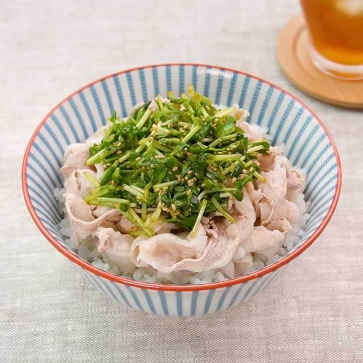 たれがポイント！豚しゃぶ丼