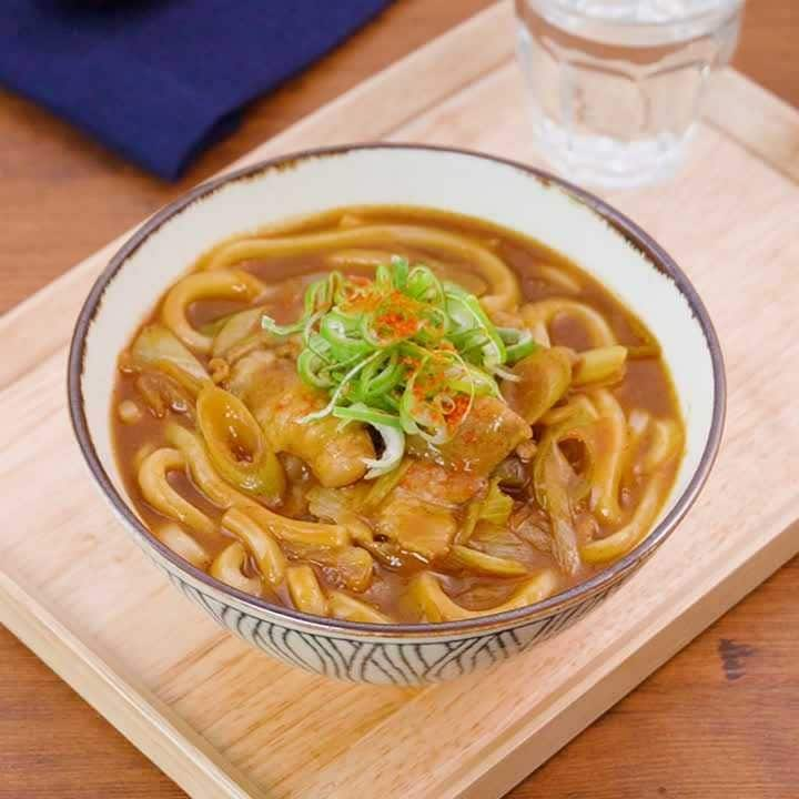 カレールウで手軽に作る♪基本のカレーうどん