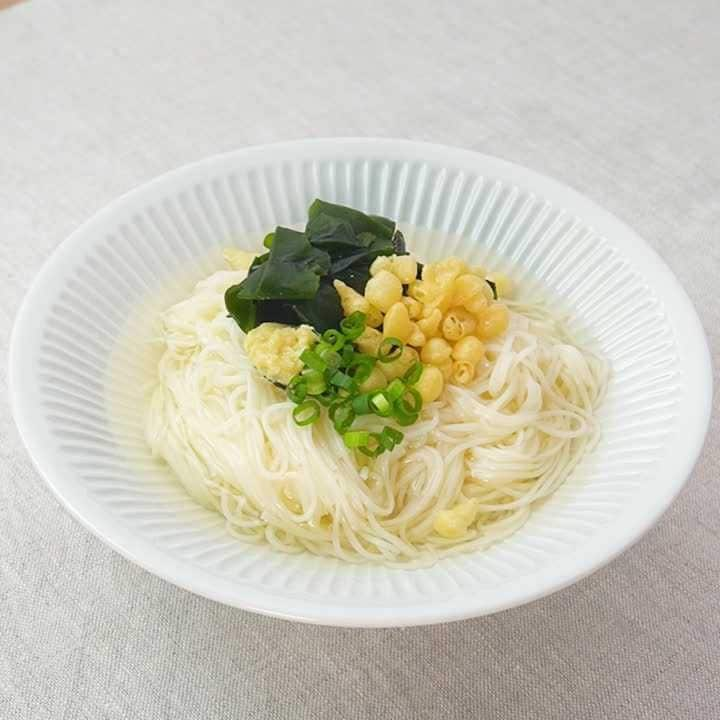 ひんやりおいしい♪白だし冷やしそうめん