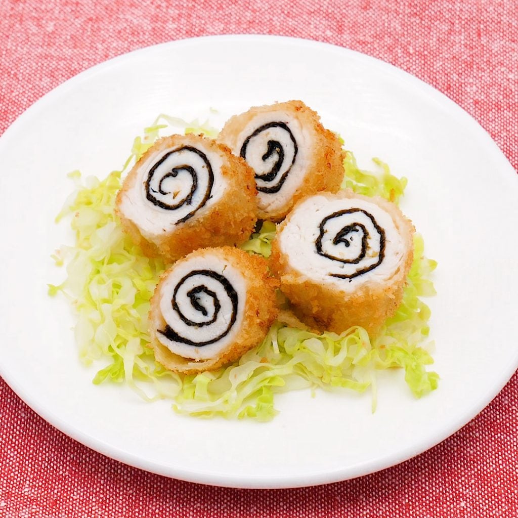 切ってびっくり　ささみと海苔のぐるぐる巻きフライ（1歳6ヶ月頃から／おとな）