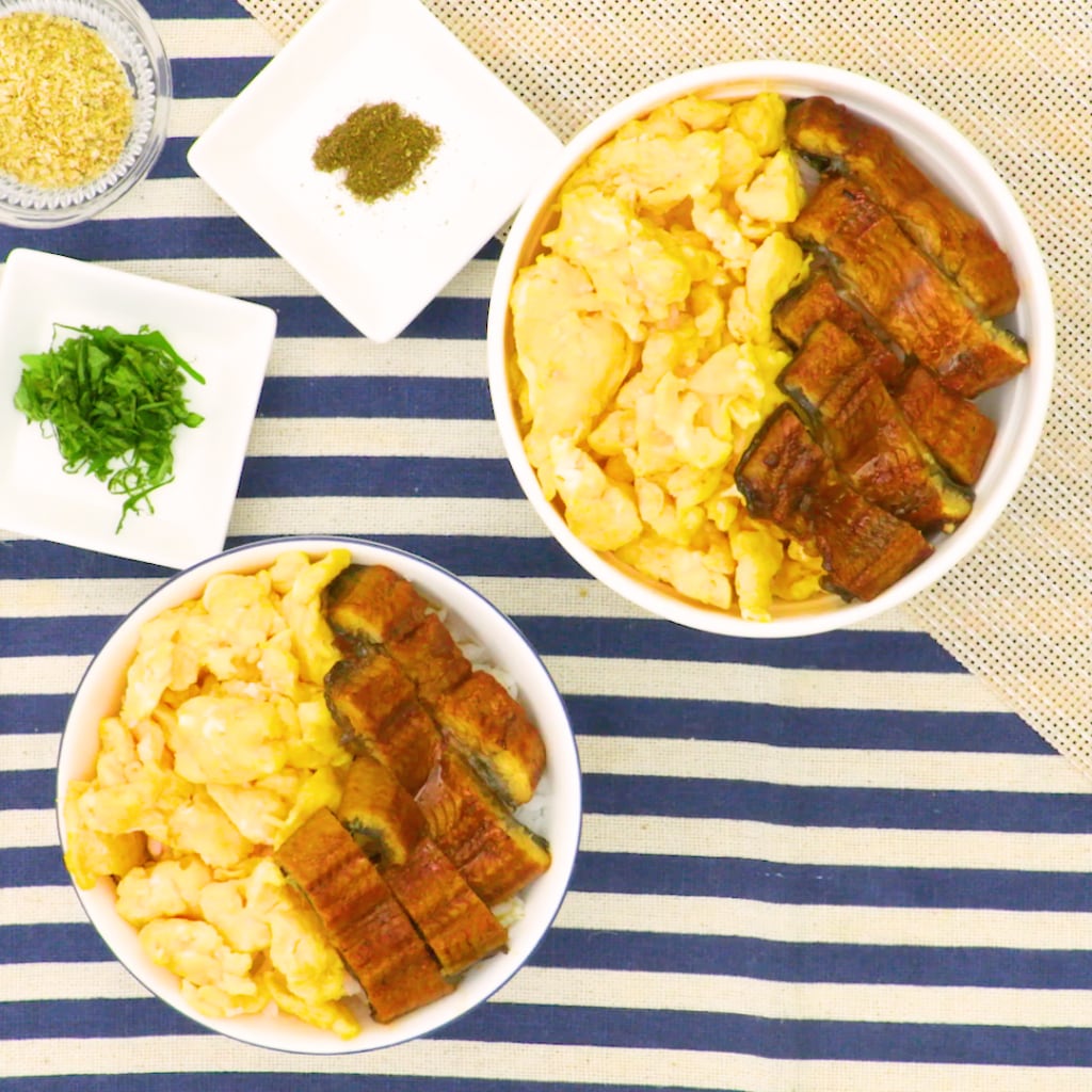 1枚の蒲焼で4人分！　うな玉丼（おとな／授乳中）