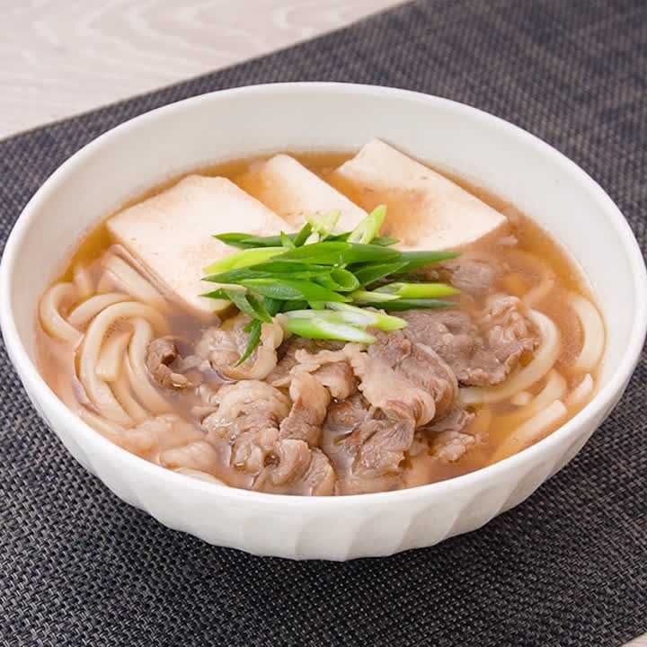 ボリューム満点♪肉豆腐うどん