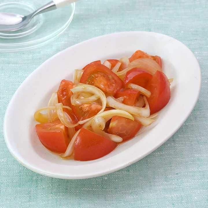 さっぱり副菜！トマトと玉ねぎの中華風サラダ