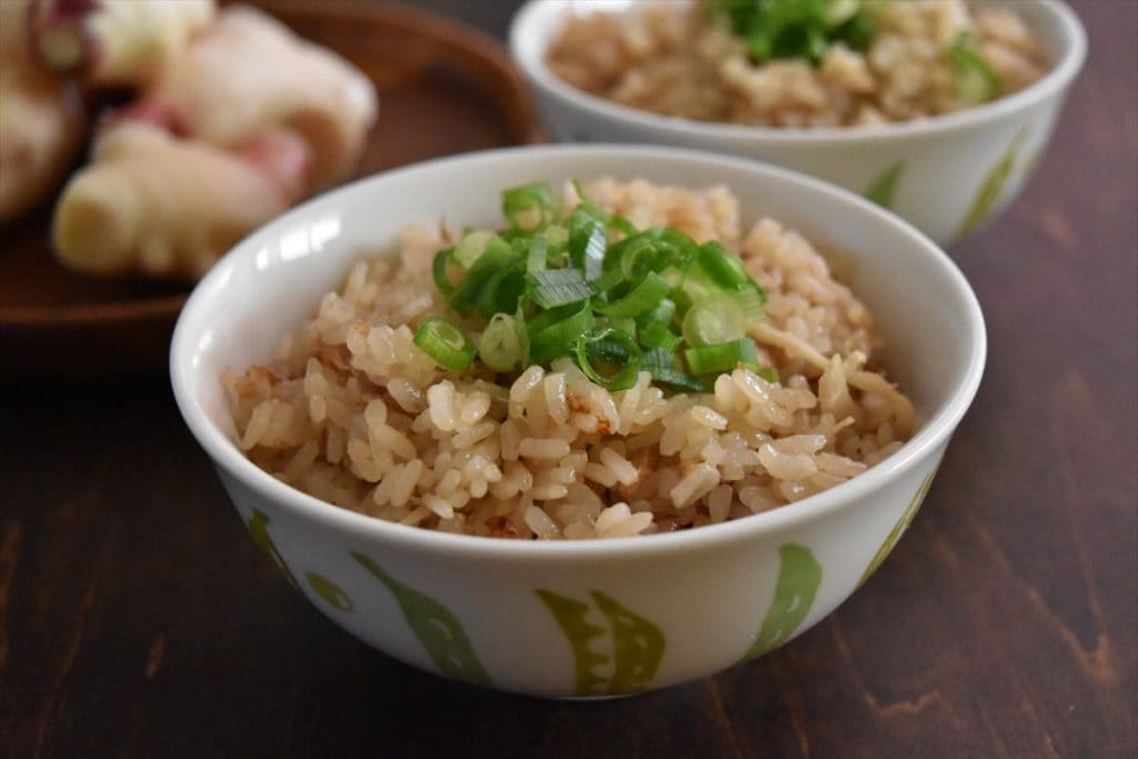 お子さんでもぺろり！「新しょうがとツナ缶の炊き込みご飯」