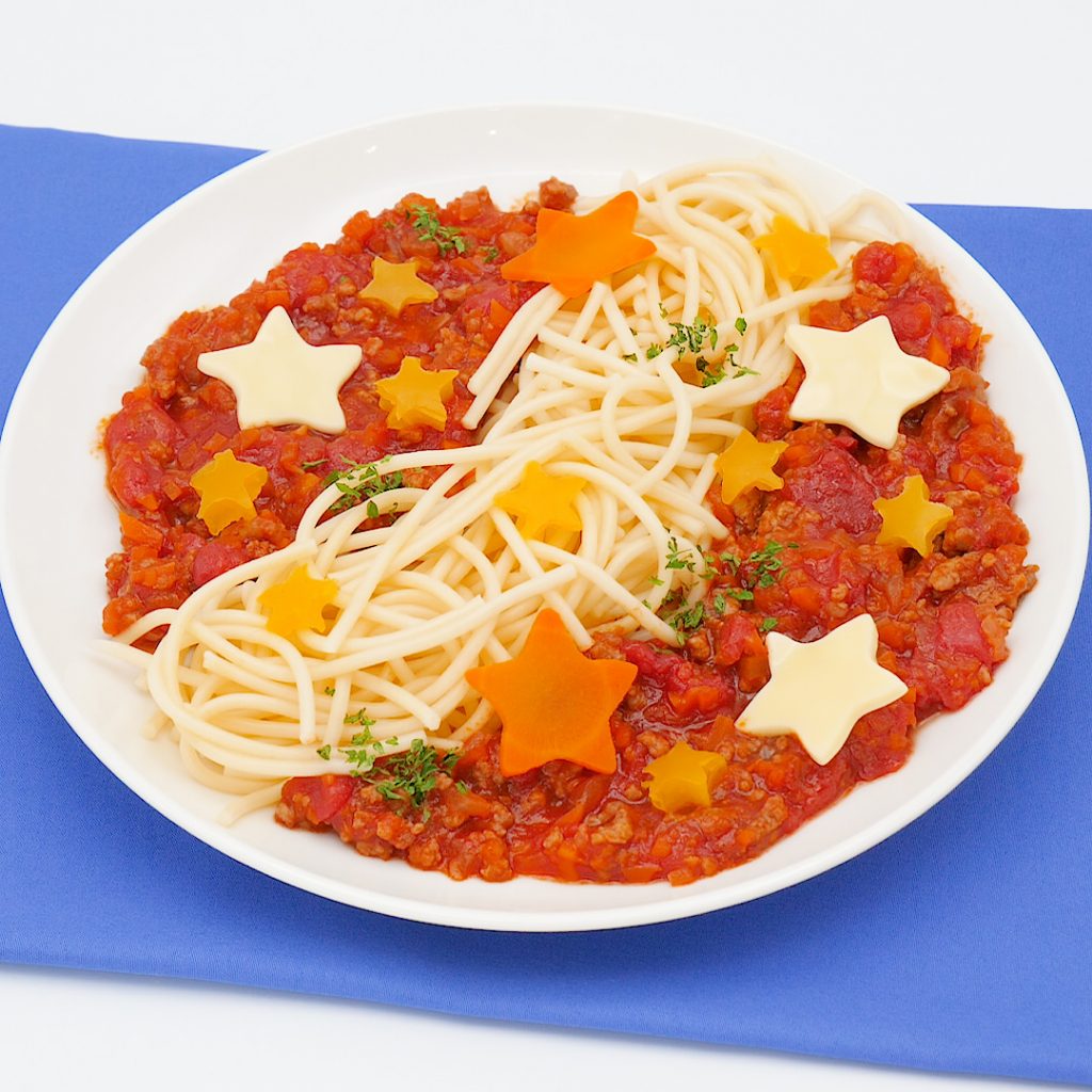 子どもよろこぶ！　七夕ミートソーススパゲッティ（1歳6ヶ月頃から／おとな）