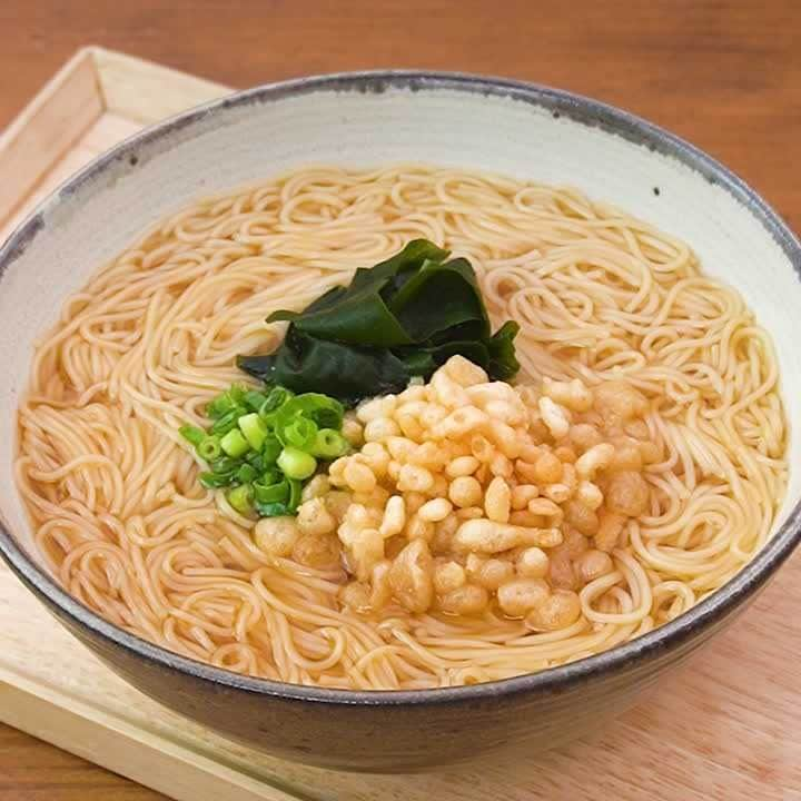 揚げ玉がおいしい♪たぬきにゅうめん