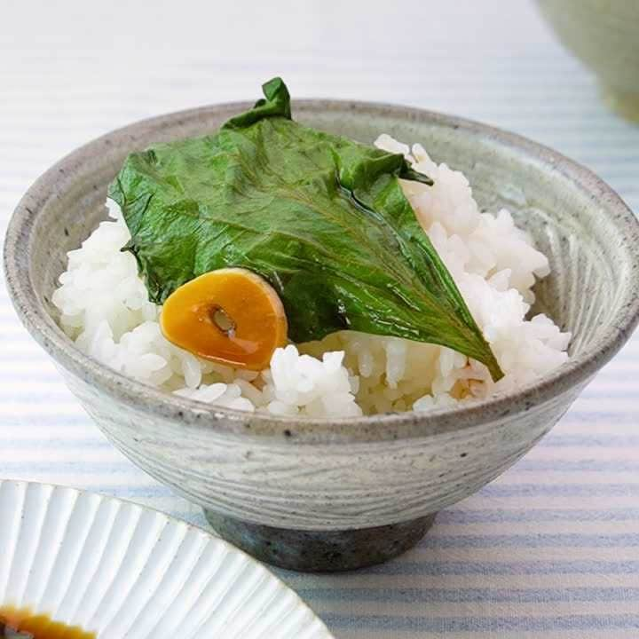 ごはんがすすむ！大葉にんにくの醤油漬け