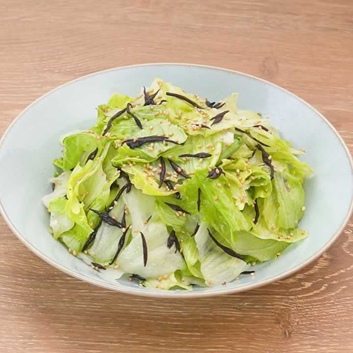 簡単に作れる！レタスとひじきのやみつきサラダ