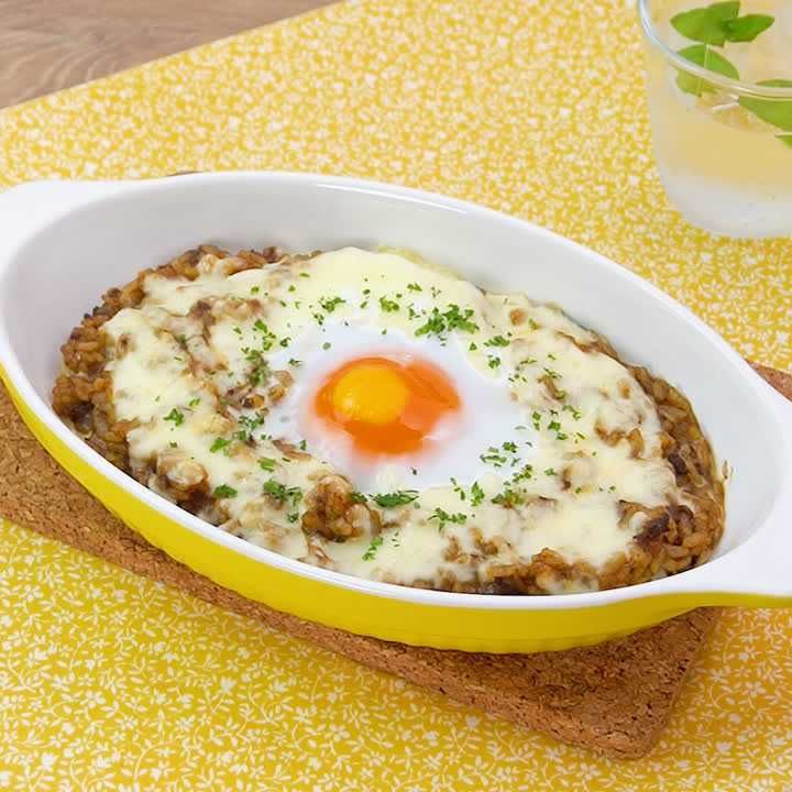 余ったカレーをリメイク！キーマカレードリア