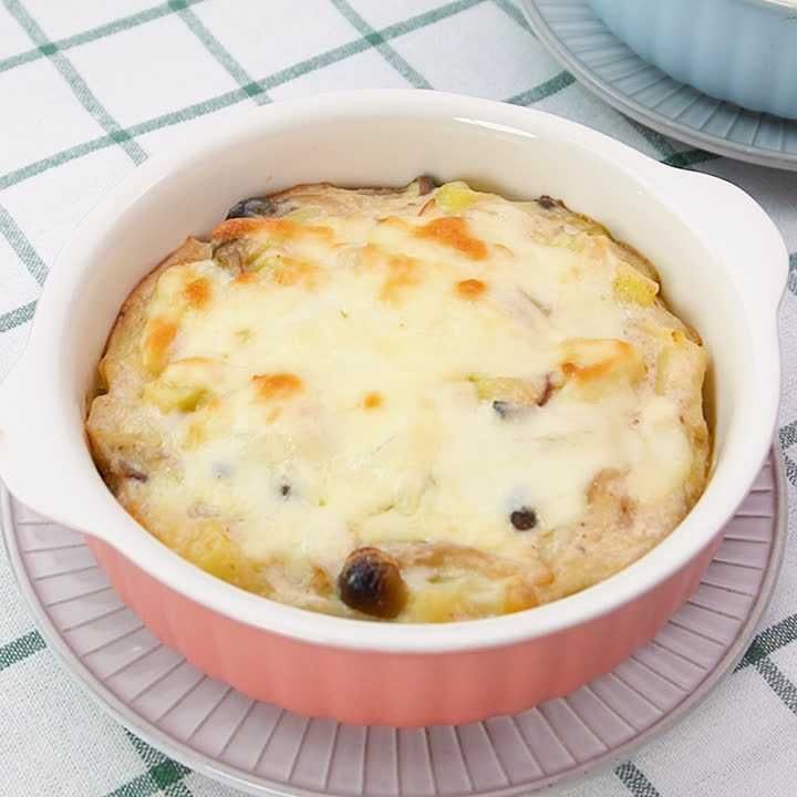 オーブンで焼き上げる！明太ポテトクリームドリア