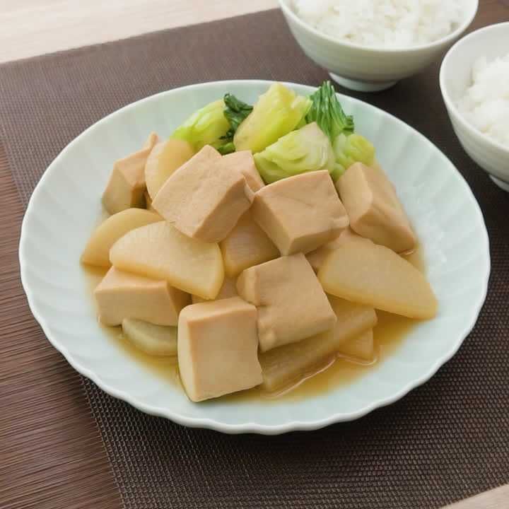 旨味たっぷり！大根と高野豆腐の中華煮