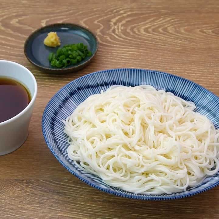 パパッと作れる！めんつゆで簡単そうめん