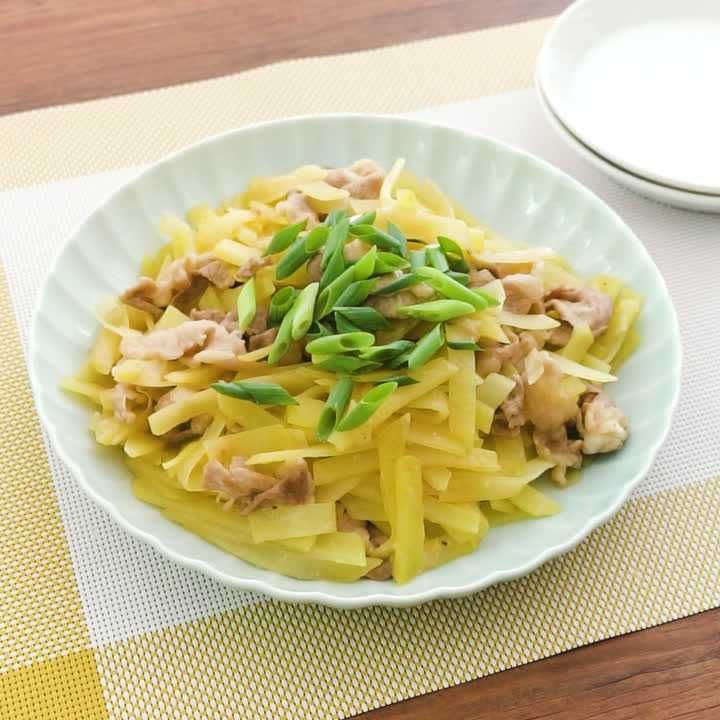 こっくり味がやみつき！豚肉とじゃがいものみそバター炒め