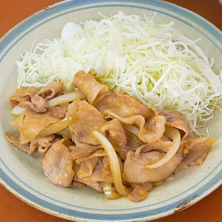 めんつゆで簡単！豚バラ肉の生姜焼き