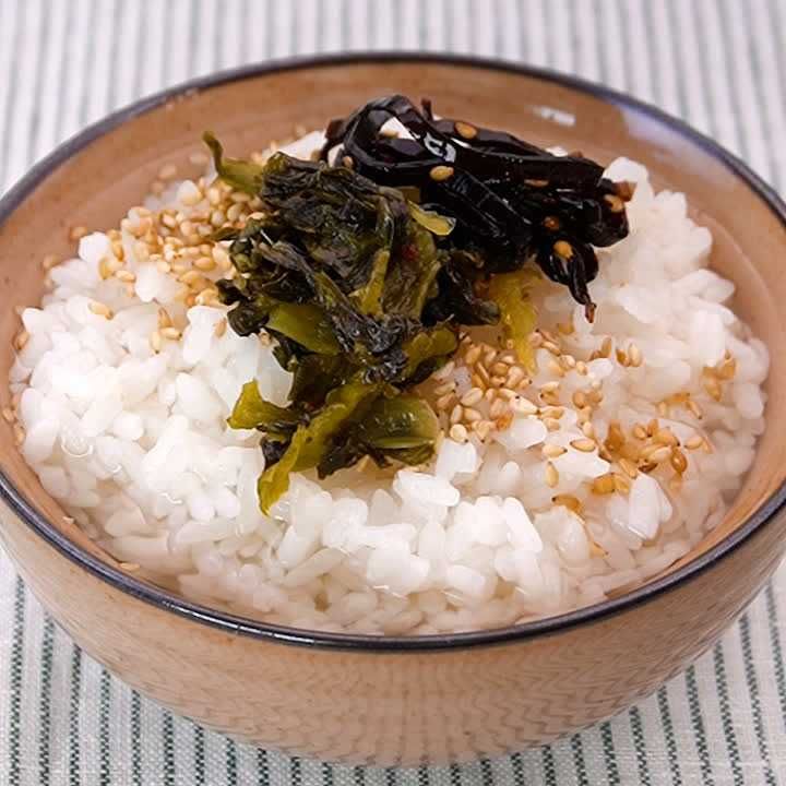 簡単おいしい♪高菜の漬物だし茶漬け