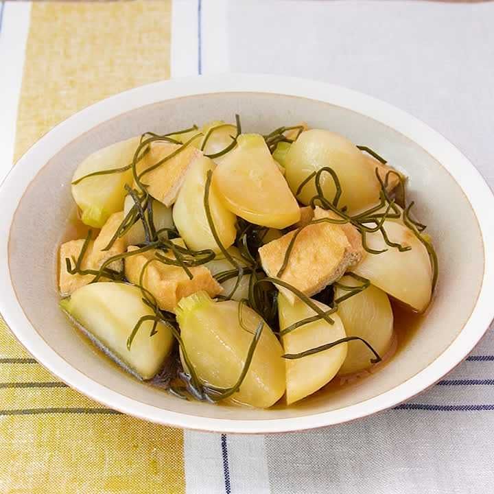 ほっこりする味わい♪かぶと刻み昆布のさっと煮