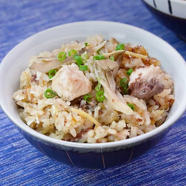 3合炊き炊飯器で作る！ブリとまいたけの炊き込みご飯