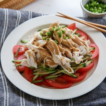 【あゆの簡単スポ飯】あっという間に完成！レンチンささみの棒棒鶏