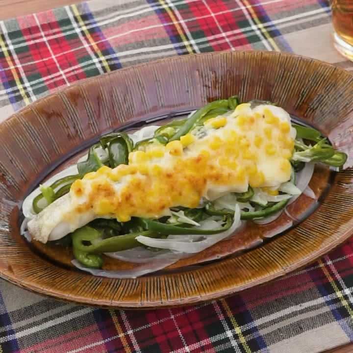 トースターで楽々♪タラのコーンマヨ焼き